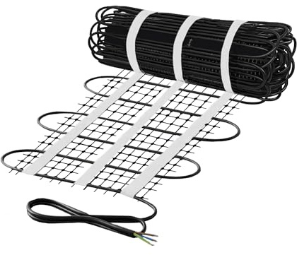 Mi-Heat Freiflächenheizung 3m² 300W/m² – Hochleistungs-Rampenheizung für Gussasphalt, Asphalt & Pflaster – Elektro-Heizmatte zur Eis- & Schneeschmelze – Premium Winterschutz für eisfreie Flächen