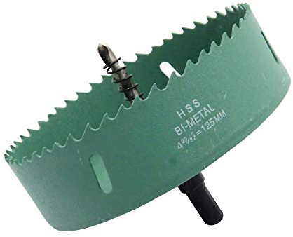 Lochsäge 120 mm,LAIWEI Bohrer zum Bohren in Holz, Dünnblech, Alu-Profilen, PVC, etc. Scharfes und langlebiges Bohrwerkzeug