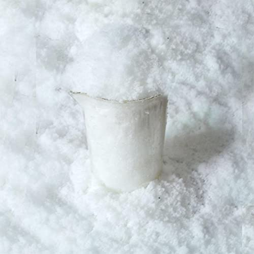 Pipicat 80 Gramm Beutel Feiner Kunstschnee Glitzerschnee Dekoschnee Puderschnee Schnee Weihnachtsdeko Eiskristalle Pulverschnee-80 Gramm