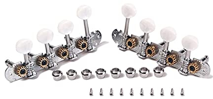 Guitar Machine Heads 1 Set Mandolin Machine Heads Tuners Tuning Keys Pegs For Mandolin Instrument Silver R/L