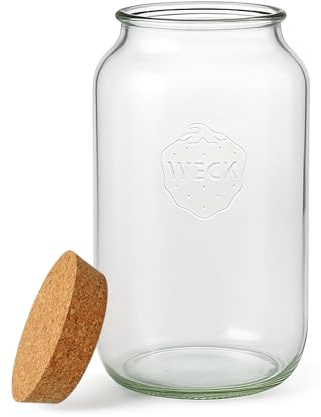 mikken Vorratsglas 3 Liter Weckglas Glasdose mit Korken