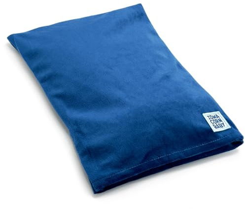 Microwave Heating Pad (with Removable Cover) – Weighted Microwavable Moist Heat Therapy Pad for Back, Neck, Shoulders, and Cramps – Portable, Reusable Cold or Warm Compress, 10 x 7, 2.5lbs
