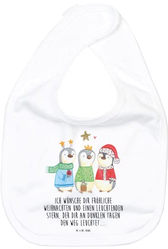 Mr. & Mrs. Panda Organic Babylätzchen Winterzeit Heilige drei Könige - Geschenk, Lätzchen Baby, Babylätzchen Handgemacht, Nikolaus, Babylätzchen Aus