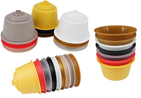 Colcolo 25x Capsule di caffè Ricaricabili Mini Coffeeware Set Cialde Portatili per Lo smaltimento per la caffettiera della Cucina del Ristorante