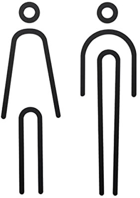 dcIustfHE Signe Des Toilettes, Aviation Alumiensemble de Panneaux D'Articles Pour Hommes Et Femmes, Panneaux de Porte de Salle Den Modernes, Signalisation Wc Pour L'Hôtel, Magasin, Parking, Centre Com