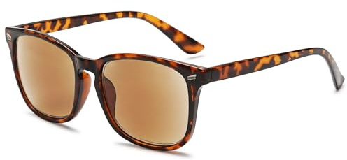 VEVESMUNDO Lesebrille mit Sonnenschutz Getönt Lesehilfe Sehhilfe Sonnenbrille Sonnenlesebrille mit sehstärke Damen Herren