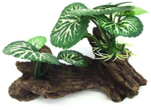 KJJMN Tronc d'arbre de Tortue Artificiel en Plastique, Bois flotté, Cylindre de Reptile pour Aquarium, Fabrication de Plantes, décoration Aquatique Ornam-D