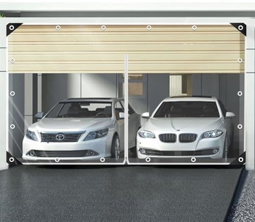 Lona Transparente con Ojales para Exteriores, Lona Transparente de PVC de 420 g/m², con 20 Bridas, Cuerda de fijación de 10 m, Adecuada para pabellones (Cremallera de 2 m x 2,5 m)