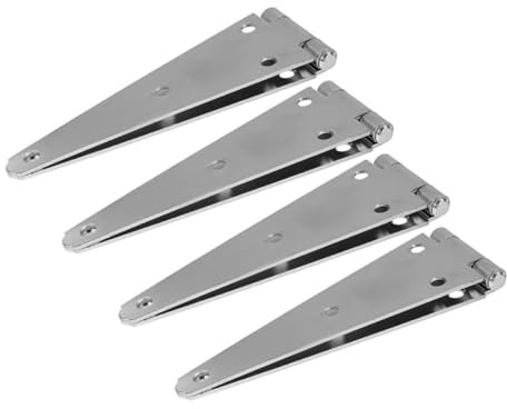 CIYODO 4pcs Heavy Duty Gate Hinges for Fences and Garage Doors Galvanized Outdoor Hinges for Shed Door Hardware