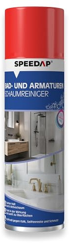 SPEEDAP Aktivschaum - Bad- und Armaturen 500ml | Kraftvoll gegen Kalk & Schmutz | Säurefrei & Materialschonend | Naturstein, pulverbeschichtete Oberflächen geeignet