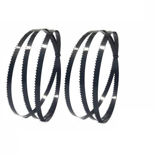 NHEISSCF Band Saw Blades, 2pcs 59 1/2 Inch Band Saw Blades 1/4 Inch 3/8inch Width - Fine Cuts Every Time for woodworking 6 10 14 24 TPI