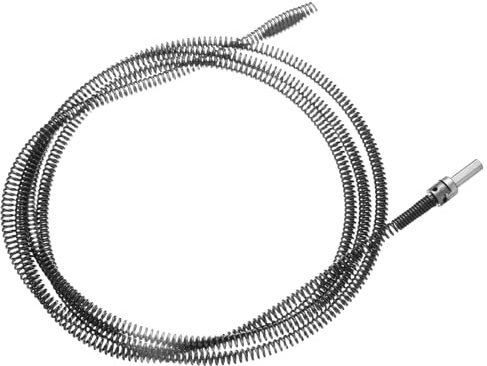 sourcing map Drain Cable 2/5 (10mm) Dia. 9.1ft Drain Cleaning Auger Cables with Removable Drill Connector Flexible Spring Unclog Hair for Bathroom Kitchen Toilet Bathtub Sewer Sink