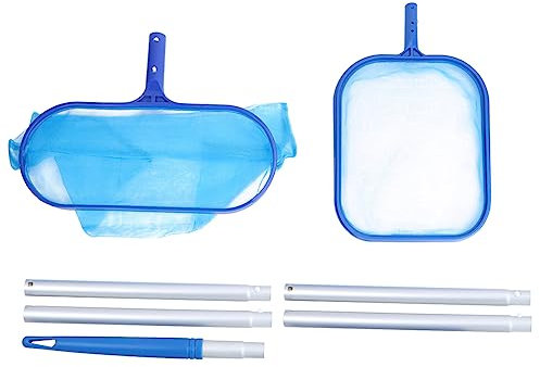 VICASKY 1 kit de nettoyage de piscine avec barre télescopique en aluminium pour enlever les feuilles, fin pour une utilisation parfaite