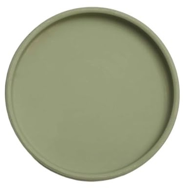 Giardino Sottovaso rotondo for piante, sottovaso in ceramica for soggiorno e balcone Piante in vaso(Green,Piccolo)