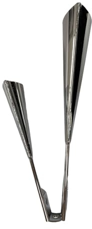 Zweifarbige Agogo Glocke Schlagzeug, Zubehör, traditionelles Instrument, Jungen, Mädchen, Erwachsene, 30,8 x 12 x 8,5 cm, silberfarben