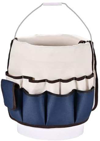 Organisateur de seau à outils de jardin robuste de grande capacité – Sac à outils de jardinage | Pochette de rangement pour support de sac à main, Base épaissie et poignées confortables pour femmes, p