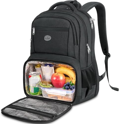 MATEIN 18 Inch Laptop Backpack with Lunch Compartment,Large Travel Rucksack | TSA Work Backpack for Men Women with Laptop Compartment,Water Resistant Work Bag with Padded Straps for School Backpack