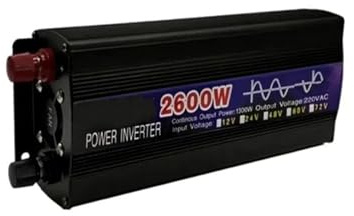 Converter Invertitore Convertitore Auto DC 12V 24V 48V A 220V 1000W 1600W 2000W 2600W Di Potenza Adattatore Per Caricabatterie Solare(2600W,24V)