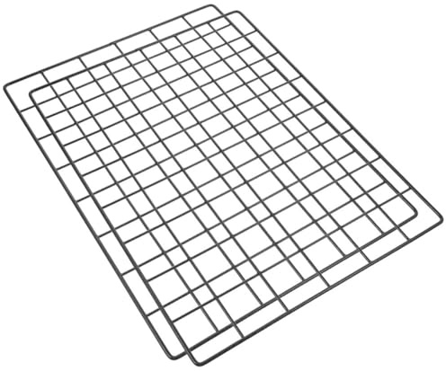 DOITOOL Panel de Rejilla Metálica Negra para Pared 2 Piezas Marco para Fotos, Decoración Creativa y Práctica para Dormitorio Familiar
