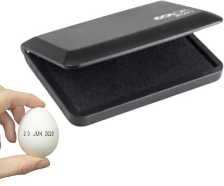 Handy Stamps Micro 1 Ink Pad - with Black Egg Safe Ink - Ideal for Marking Eggs