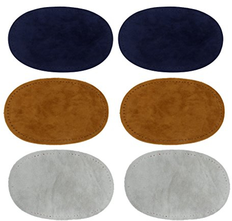 Sharplace 3 Paar Anschneidern Oval Ellenbogen/Knie Patches Jeans Reparatur schneidern Applique, Farbe 2