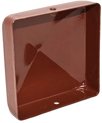 6 x 100mm x 100mm (4 x 4) Dark Red Fence Post Caps