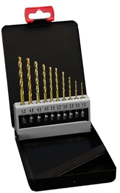 Metallbohrer-Set Cobalt Ø 1.5-5.0 Sechskantschaft, Titanium Coating, HSSCo (M35) | Hex Shank Drill Bit Set