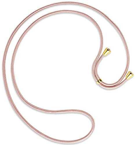 mtb more energy® Ersatz-Band für Handykette - roségold - inklusive Endkappen (Gold) - hochwertige Austausch-Kordel - Band Seil Kette