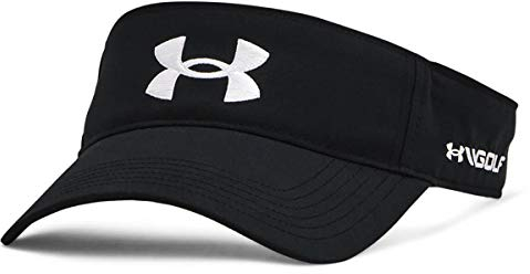 Under Armour Mens Golf96 Visor - Black/White - One Size