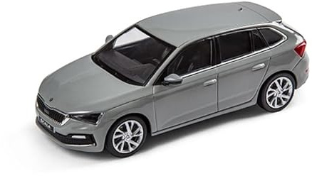 Skoda 657099300F7A modellbil skala 1:43 miniatyr, grå