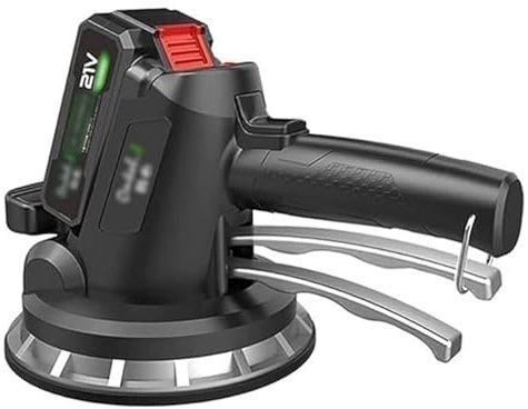 ALSUP Ventouse pour carrelage Outils de Vibration Machine à vibrer pour carreleurs Buse pour Sol autonivelant avec Ventouse - Adsorption Max 320 kg,1electric