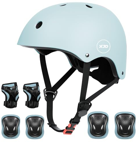 XJD Fahrradhelm für Kinder, Verstellbare Kinderhelm Skaterhelm Kinder Helm für Fahrrad Skateboard Scooter Roller Kinderfahrradhelm für 3-13 Alt Mädchen und Jungen
