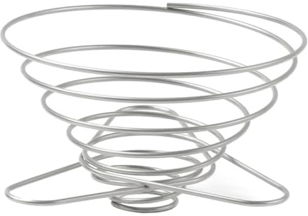 Milisten Foldable Coffee Filter Stand with Stainless Steel Funnel for Manual Pour-Over Brewing Compatible with 1X4 Reusable Coffee Filters Compact and Easy to Clean