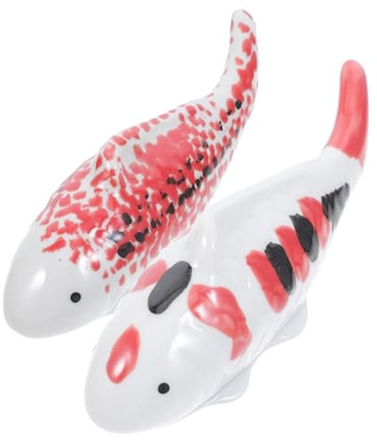 SUPVOX Floating Fish Aquarium Decor 2Pcs Realistic Koi Goldfish Figurines for Fish Tank Pond Desktop Ornaments Indoor Outdoor Aquarium Floating Animal Figurine