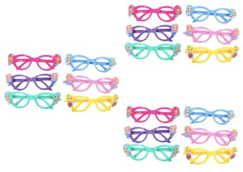 MAGICLULU 3 Sätze Interessante Brillen Ferngläser Kinderferngläser Witzige Brillen Einzigartige Brillen Leichtgewichtige Brillen Lustige Brille Meerjungfrau-Brille 6 Stück * 3
