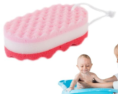 Repaso de baño Vitsrisea frotada - toalla suave de baño, esponja corporal | y esponja de baño | capas, espuma resistente para frotar para familiares, amigos y colegas para su c