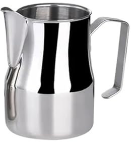WENYOG Pot à Lait Pichet à Mousse de Lait en Acier Inoxydable, pichet à Lait, café Barista Craft, mousseur à Cappuccino, Tasse à crème(480ml)