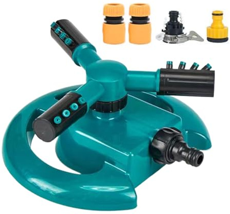 Garden Sprinkler - Sprinkler Water Sprinkler for Garden | Rotating Sprinklers | Gardens Irrigation with Water-Efficient Spray Patterns Lawn Irrigation System for Kids Pets Playing Parks Nurseries