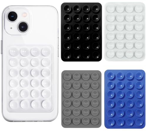 Lot de 4 Supports de téléphone à Ventouse en Silicone,support Antidérapant Mains Libres pour Téléphone Portable,Support à Ventouse Polyvalent,pour Selfies et Vidéos(Style 2)