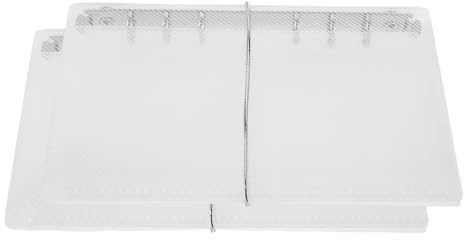 GRIRIW Copertina per Quaderno ad Anelli in Plastica A6 Trasparente Custodia Protettiva per Diario Ricaricabile Set 2 Pezzi per Raccoglitore Fogli Mobili Organizer Portafoto Portatile