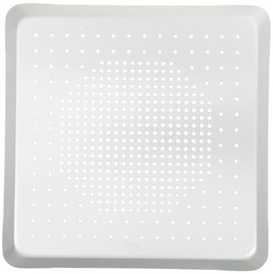 SEWACC Teglia per Pizza Forata Quadrata 12 Pollici in Lega di Alluminio Rivestimento Antiaderente Teglia da Forno Professionale per Pizza Croccante e Uso Cucina Multifunzione Lavabile