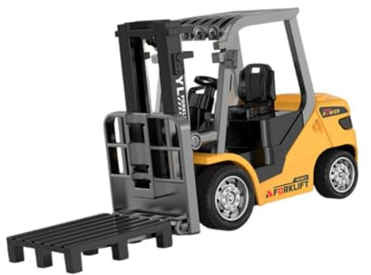 Colcolo Carrello elevatore telecomandato 1/64 RC, Giocattolo da Costruzione, Mini Veicolo da ingegneria per Ragazzi, Auto