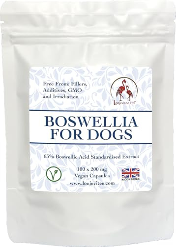 Lonjevitee Boswellia for Dogs 100 x 200 mg vegan capsules