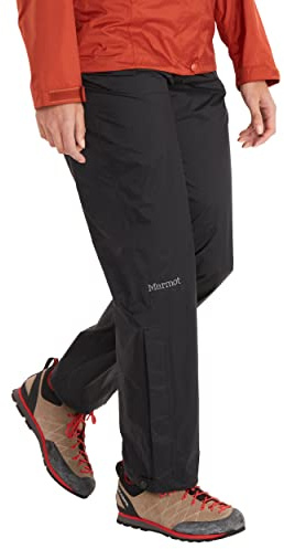 Marmot Damen Wm's PreCip Eco Pant Short, wasserdichte Regenhose, Winddichte Wanderhose, atmungsaktive Regenkleidung zum Wandern und Trekking, Black, L