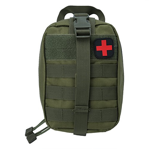 VGEBY1 Erste Hilfe Tasche, Outdoor Medical Notfalltasche Klettern Notfalltasche für Outdoor Klettern Wandern Camping(Grün)