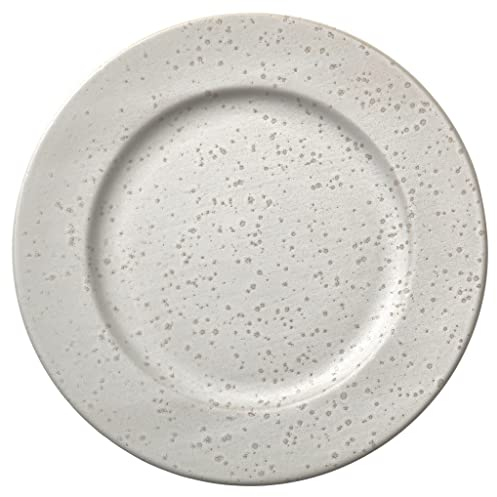 BITZ Plato de gres monocolor, diámetro de 26 cm, color crema