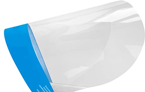 Craze 28308 - Visiera in plastica, flessibile, anti-sputo, con rivestimento anti-appannamento e anti-appannamento, imbottita