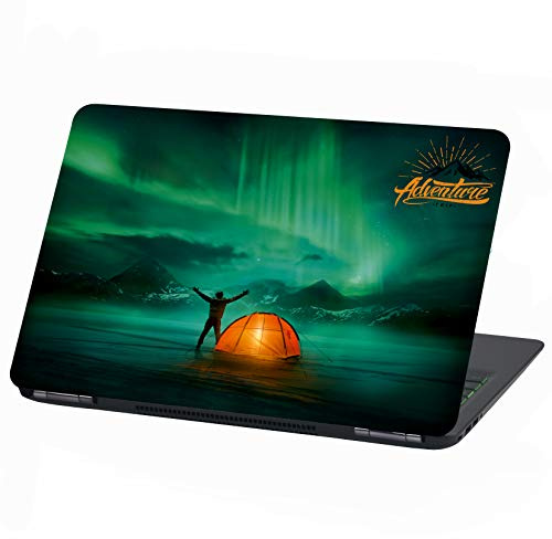 Laptop Folie Cover Adventure Klebefolie Notebook Aufkleber Schutzhülle selbstklebend Vinyl Skin Sticker (15 Zoll, LP30 Nordlichter)