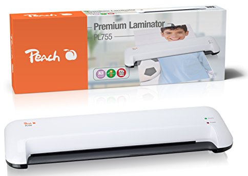 Peach Laminiergerät A3 - doppelt so schnell startklar als andere - laminiert eine Seite A3 pro Minute - geeignet für alle handelsüblichen Folien PL755A