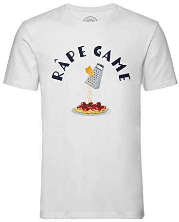 Fabulous T-Shirt Homme Col Rond Râpe Game Jeu de Mot Humour Fromage Rap
